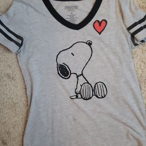 Grey Snoopy shirt